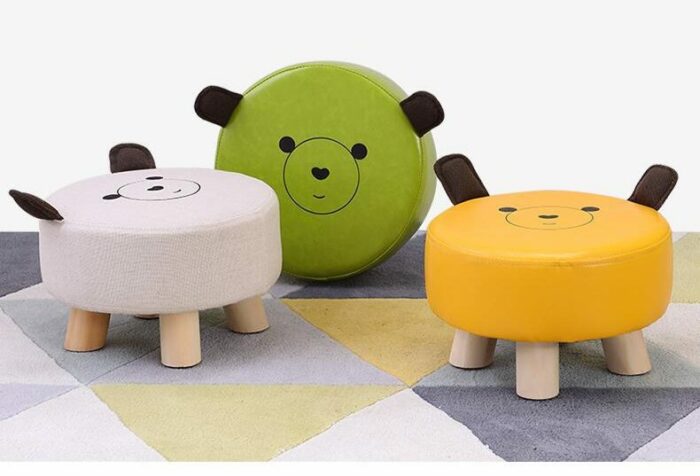 Kids Solid Wood Stool 1