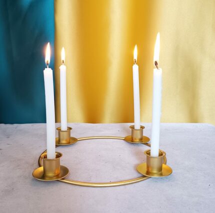 Wrought Iron Candlesticks 1
