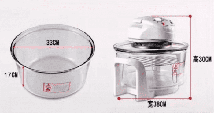 Transparent Electric Air Fryer 6