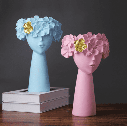 Ceramic Lady Holding Vase 4