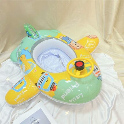 Children can sit anti-rollover baby infant swimming ring (4)
