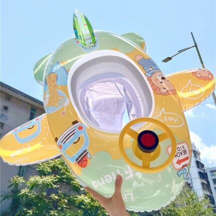 Children can sit anti-rollover baby infant swimming ring (2)