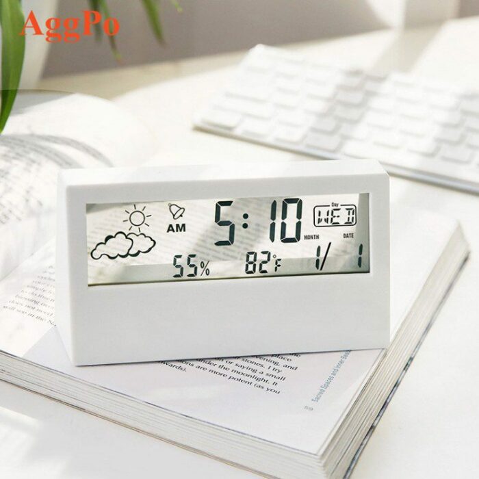 Digital LCD transparent clock (2)