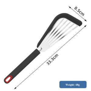 Black Flexible Stainless Steel Spatula Size