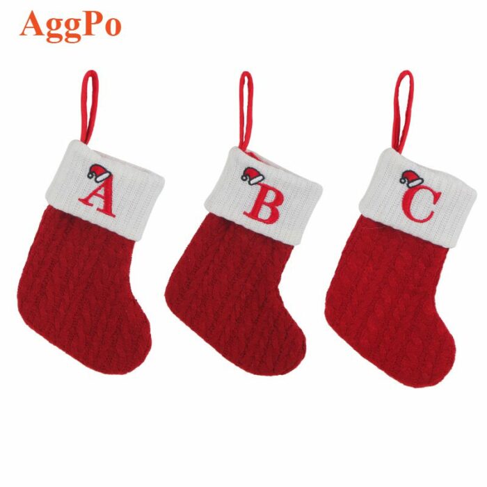 Classic red 26-letter Christmas socks