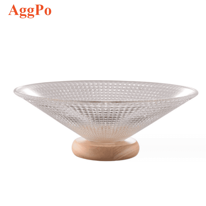 Light Luxury Glass Snack Plate, Fruit Plate, Candy Dish