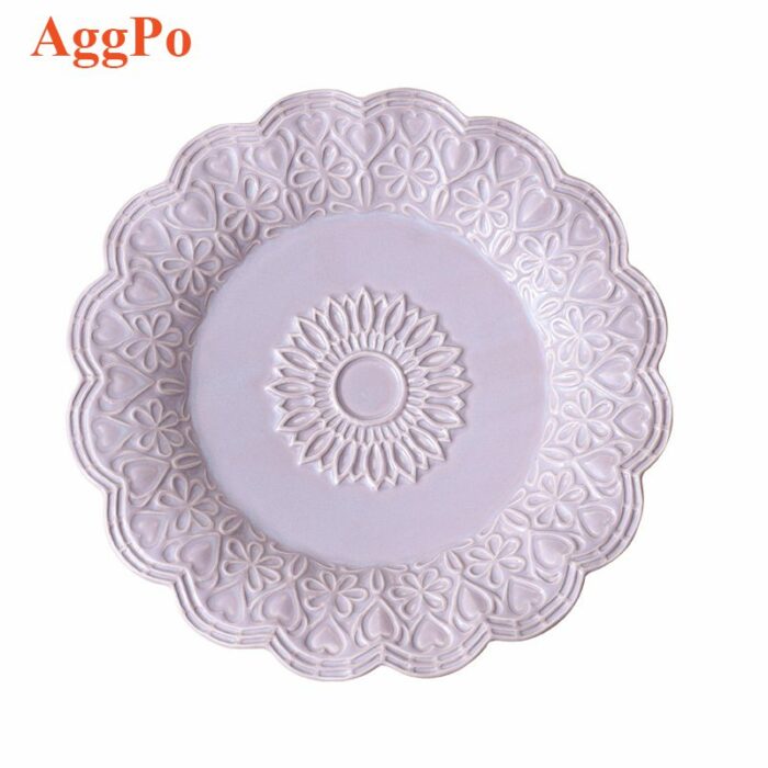 Embossed Dinner Plates Set 1