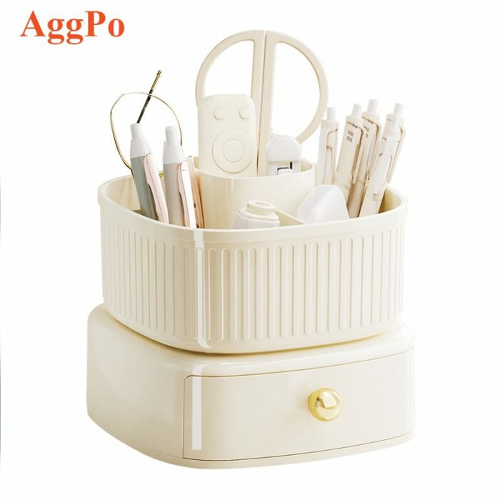 Rotating Makeup Brush Organizer