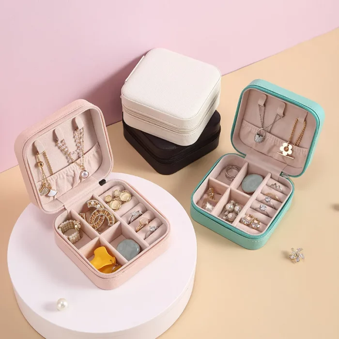 Leather Travel Jewelry Case 2