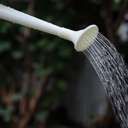 White Long Spout Watering Can detail