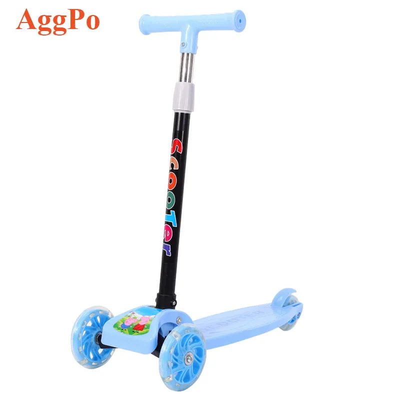 Flashing PU Scooter Toys Kick Scooters