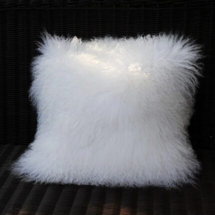 Handmade Real Mongolian Fur Cushion Cover