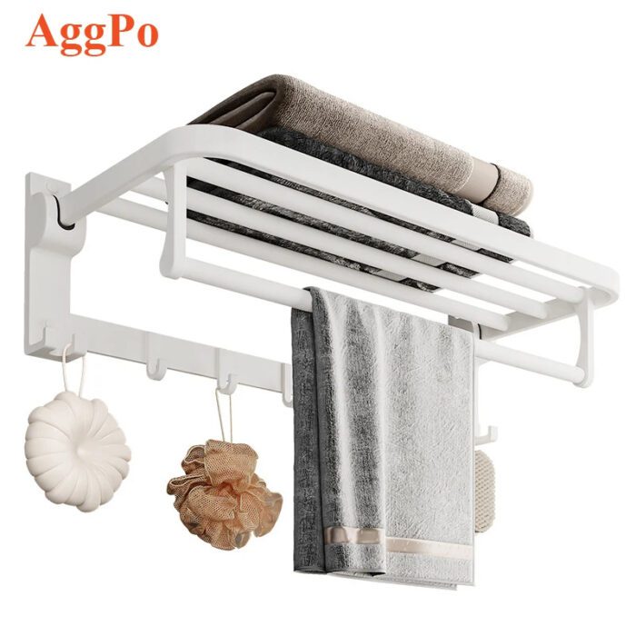 Bathroom Folding Towel Rack